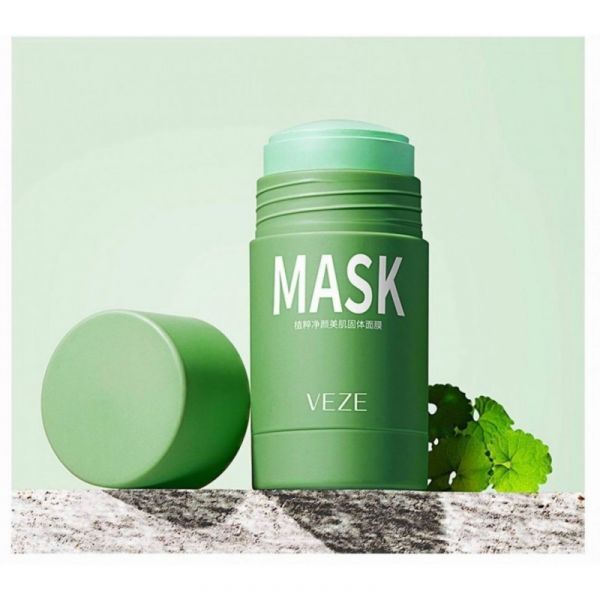 Veze Clay mask stick for deep cleansing and tightening pores with green tea extract 40 g